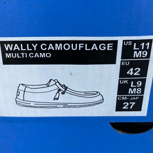 NWT Hey Dude Wally Camouflage Multi Camo women Loafers Size 10 available - Picture 6 of 10
